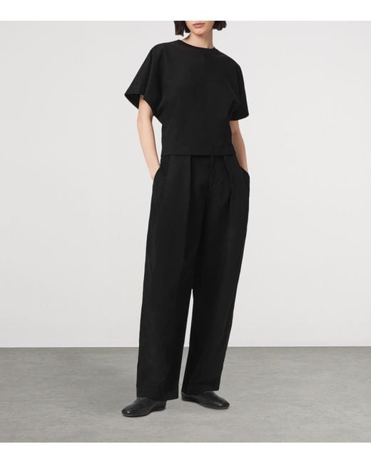 AllSaints Black Organic Cotton Eden Artia T-Shirt