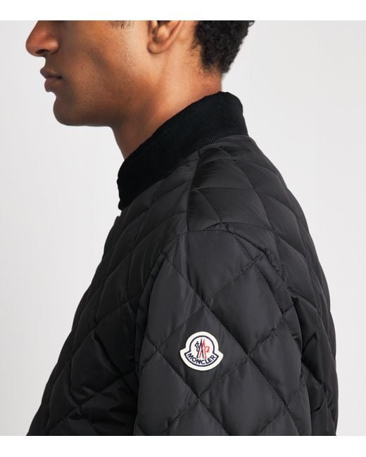 Moncler Black Down Eclal Bomber Jacket for men