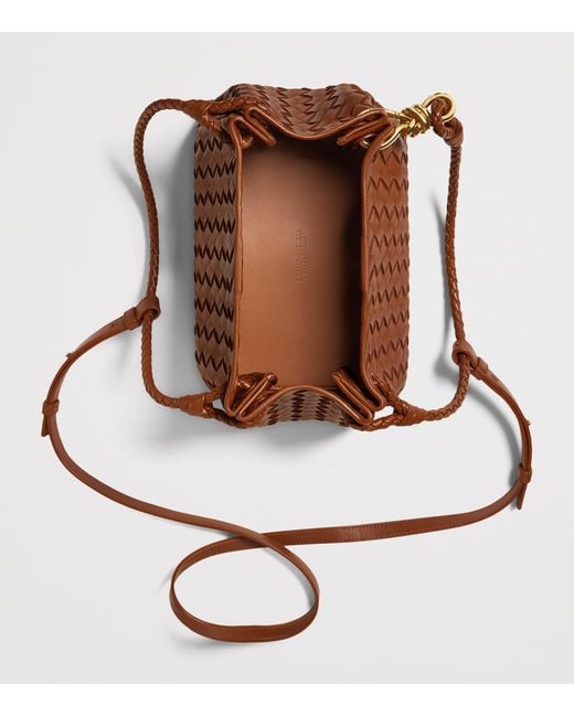 Bottega Veneta Brown Leather Parachute Shoulder Bag