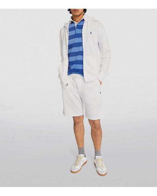 Polo Ralph Lauren White Cotton Terry Shorts for men