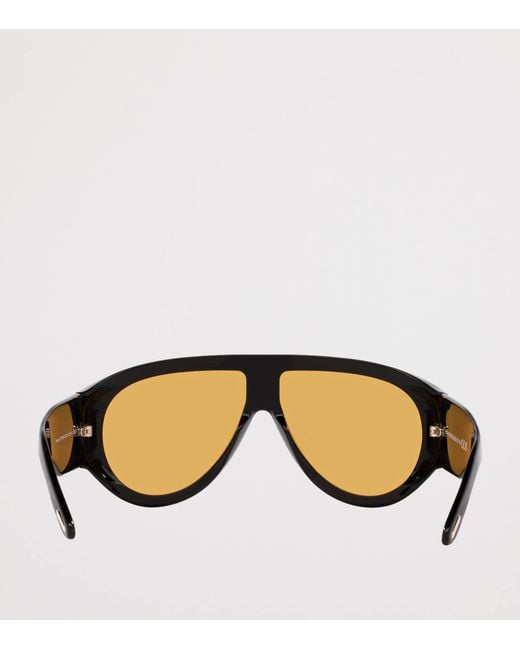 Tom Ford Brown Acetate Bronson Aviator Sunglasses for men