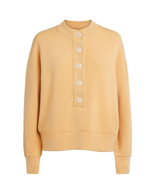 Varley Natural Freesoft Button-Front Reena Sweatshirt