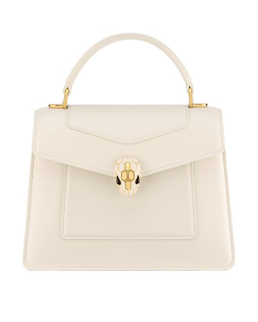 BVLGARI Natural Small Leather Serpenti Forever Top-Handle Bag