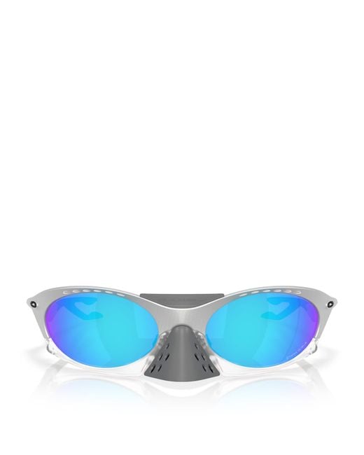 Oakley Blue Plantaris Oval Sunglasses for men