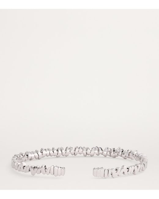 Suzanne Kalan White And Diamond Classic Bangle