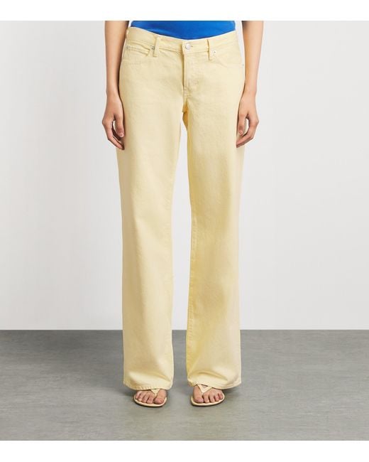 FRAME Natural The Pixie Wide-Leg Jeans