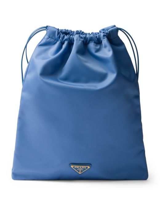 Prada Blue Re-Nylon Drawstring Pouch