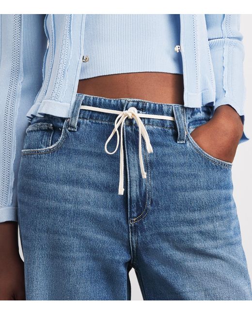 PAIGE Blue Zoey Wide-Leg Jeans
