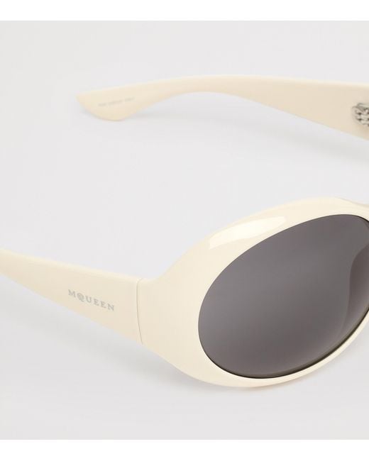 McQueen Gray Round Kate Sunglasses