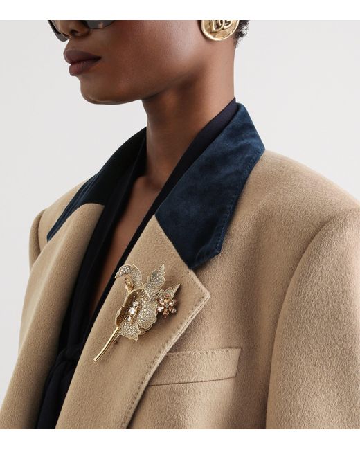 Dolce & Gabbana Brown Cashmere Double-Breasted Blazer