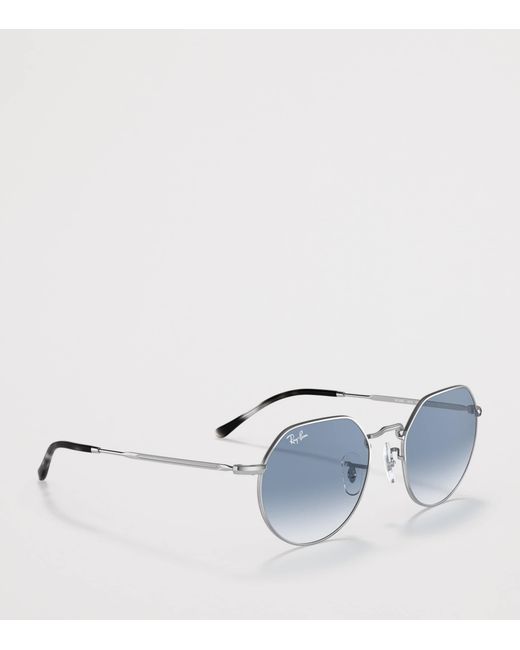 Ray-Ban Blue Metal Jack Round Sunglasses