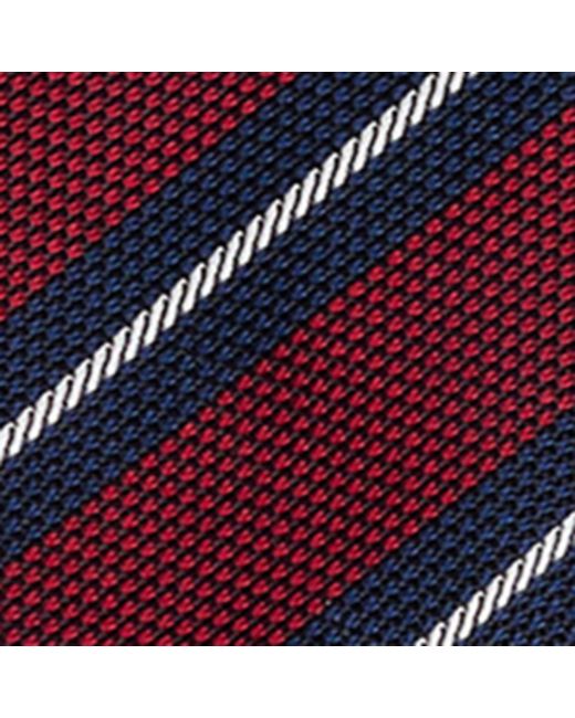 Dunhill Purple Silk Grenadine Stripe Tie for men