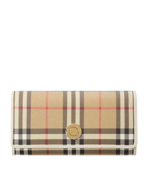 Burberry Natural Check Continental Wallet