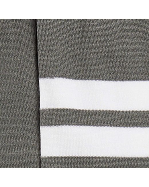 Thom Browne Gray Cotton-Blend 4-Bar Over-The-Calf Socks for men