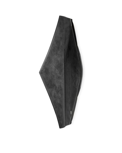 Montblanc Black Leather Sartorial Envelope Pouch for men