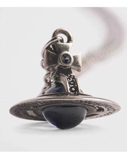 Vivienne Westwood Metallic Tiny Orb Pendant Necklace for men