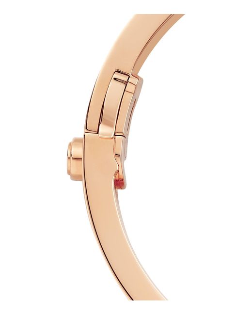 Cartier Brown Rose Gold And Diamond-paved Love Bracelet