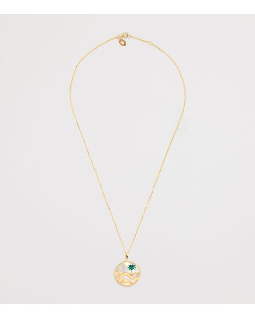 L'Atelier Nawbar Metallic And Diamond Sacred Valley Necklace
