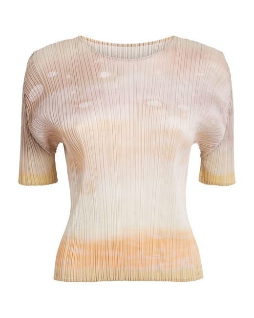 Pleats Please Issey Miyake Natural Sea Bubble Top