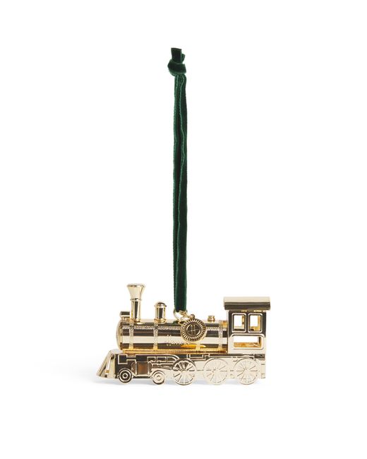 Harrods Metallic Golden Train Tree Decoration