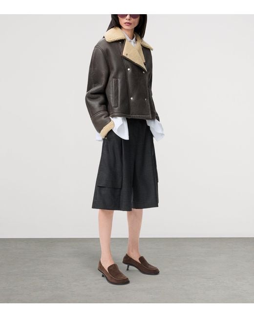 Loewe Blue Wool-Blend Check Cargo Shorts