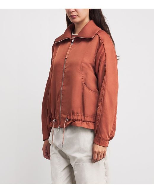 Varley Orange Oversized Lotta Blouson Jacket