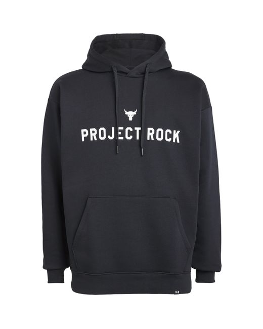 Under Armour Blue Project Rock Icon Fleece Hoodie for men