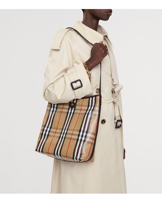Burberry Brown Small Canvas Highlands Shoulder Bag