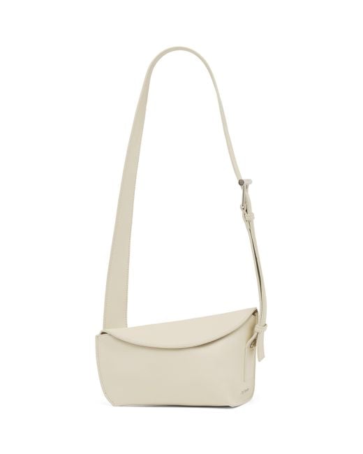 Alexander McQueen Natural Leather T-Bar Sling Cross-Body Bag