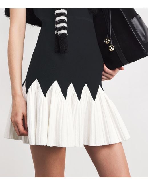 Sandro Black Two-Tone Mini Dress