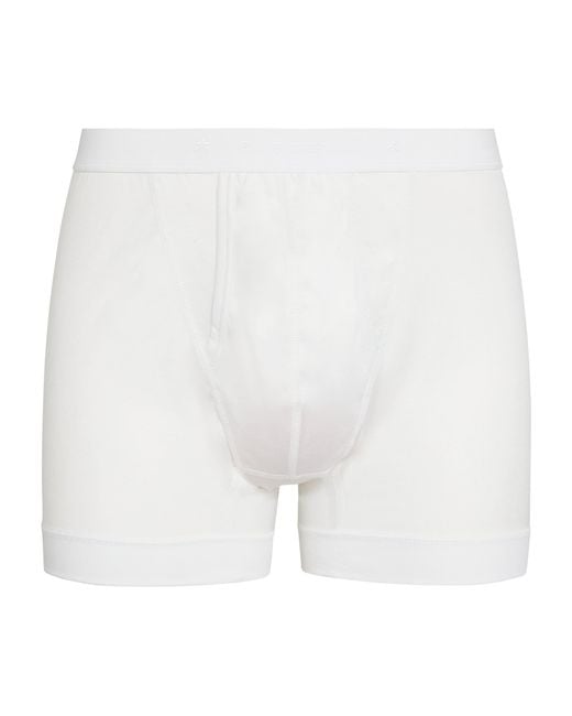 Zimmerli of Switzerland White 252 Royal Classic Boxer Briefs for men