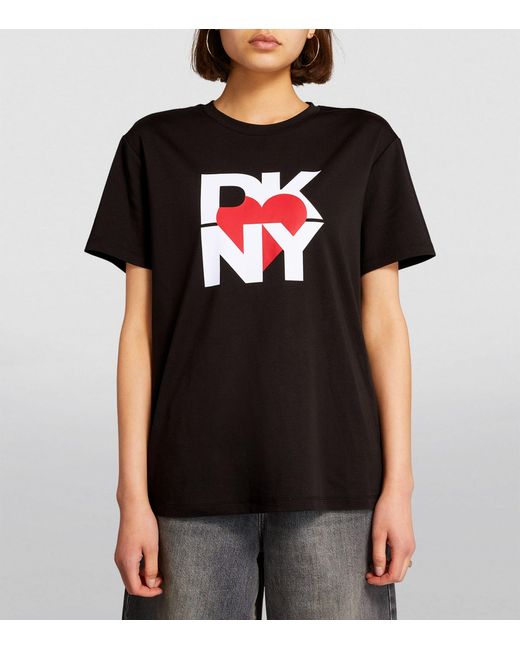 DKNY Black Oversized Logo T-shirt