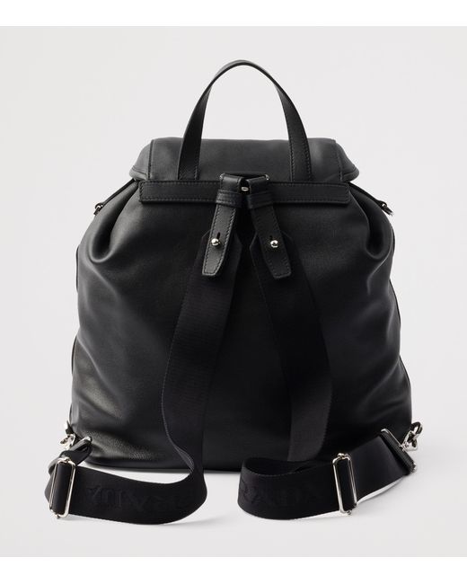 Prada Black Medium Lambskin Backpack