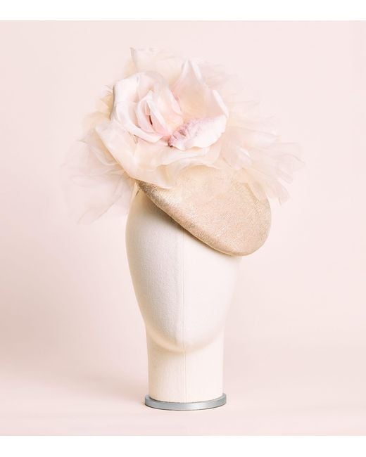 Victoria Grant Natural Sinamay Straw Kiss Fascinator