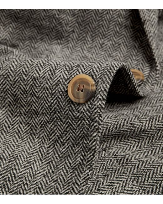 Polo Ralph Lauren Green Wool-blend Herringbone Blazer for men