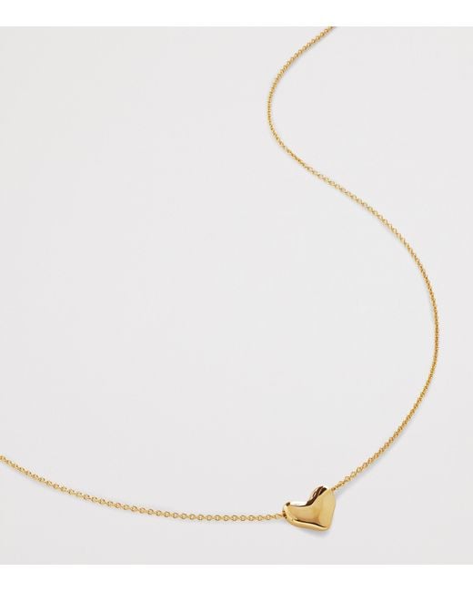 Monica Vinader Metallic Vermeil Heart Necklace