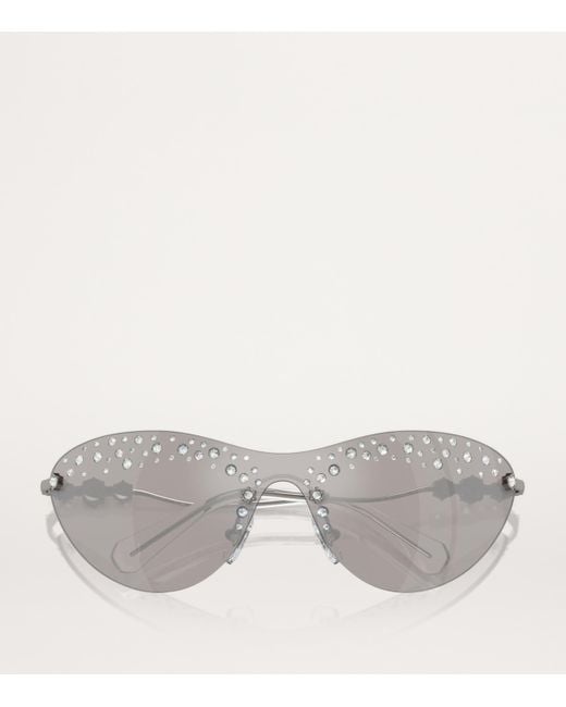 Swarovski Gray Steel Sk7023 Sunglasses