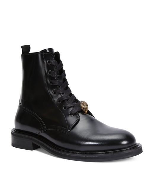 Kurt Geiger Leather Bank Ankle Boots in Black for Men Lyst