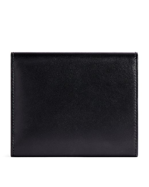 Balenciaga Black Leather Envelope Bifold Wallet