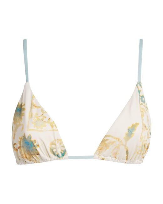 Sir Natural Floral Cecile Triangle Bikini Top