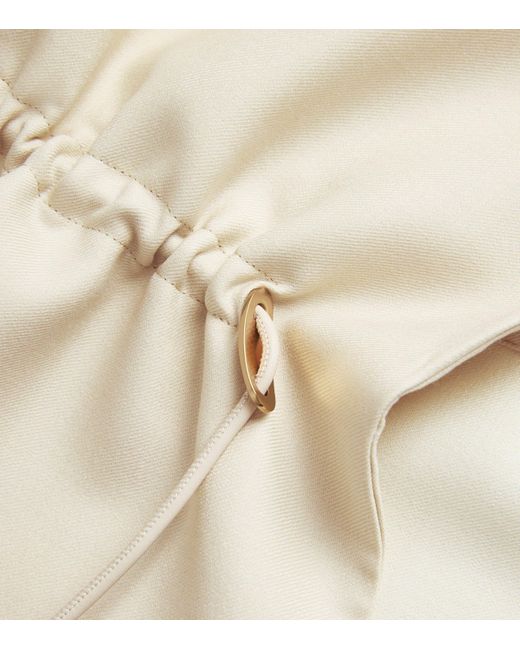 Agnona Natural Wool-Silk Drawstring Jacket