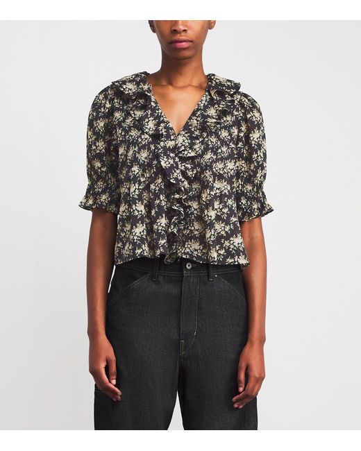 Doen Black Organic Cotton Henri Blouse