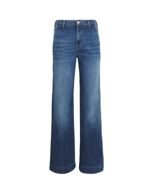 7 For All Mankind Blue Modern Dojo Soho Flared Jeans