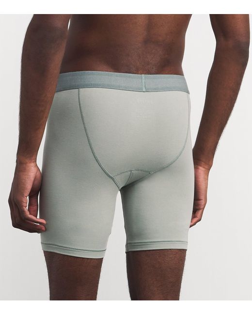 Skims Blue Stretch-Jersey Boxer Briefs for men