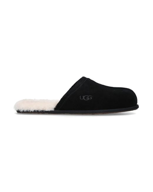 Ugg Black Scuff Suede Slippers for men