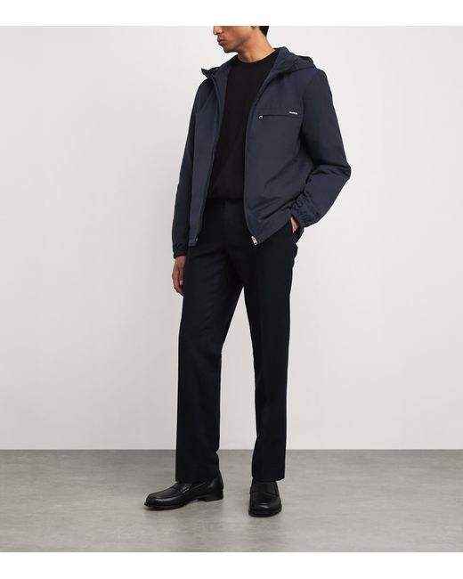 Sandro Blue Padded Logo Jacket for men