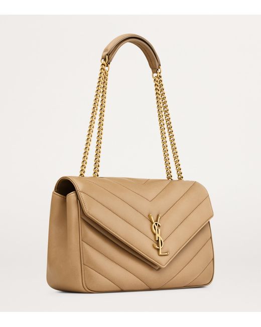 Saint Laurent Natural Medium Loulou Shoulder Bag