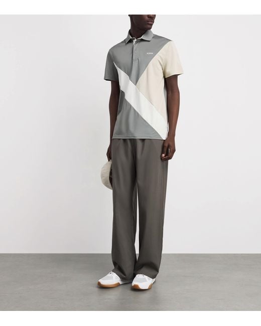 Ralph Lauren Gray Colour-Block Polo Shirt for men