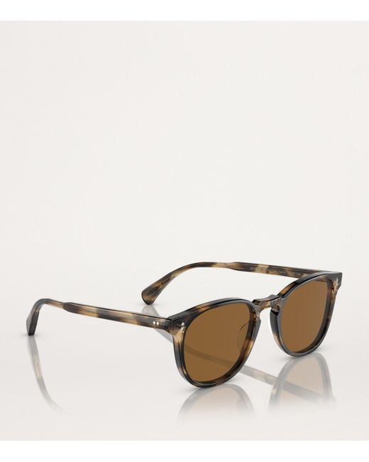 Oliver Peoples Brown Acetate Finley Esq. Sun Sunglasses
