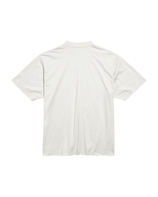 Balenciaga White Cotton Nano Bb T-Shirt for men